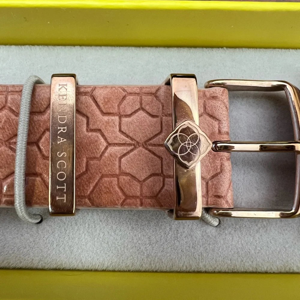Kendra Scott Filigree Leather Watch Band - Picture 3 of 11